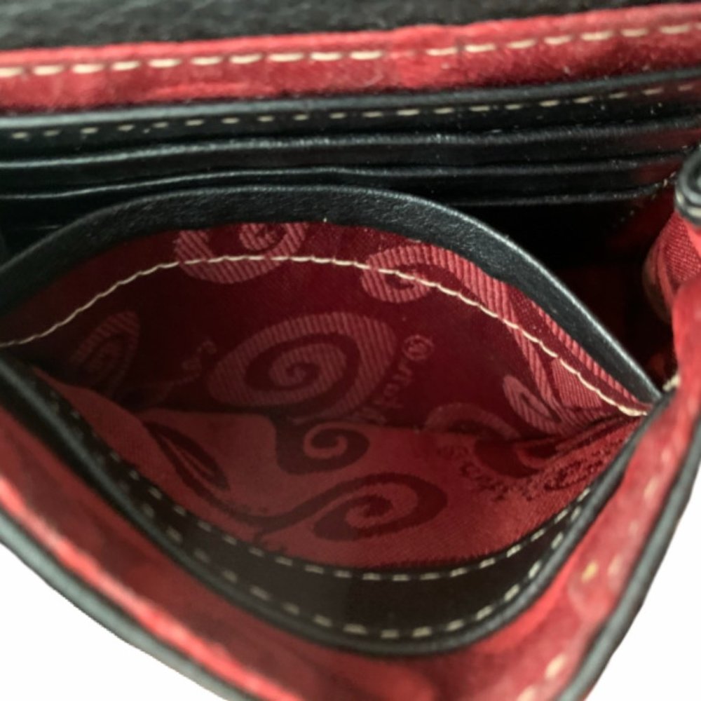Brighton Butterfly & Hearts Mini Organizer Leather Crossbody Wallet - Picture 8 of 11